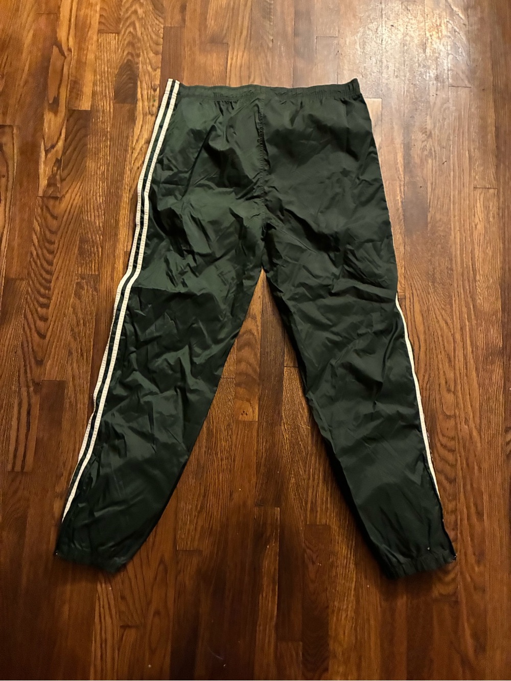 adidas Black Track Pants with White Side Stripes - Picture 2 of 3